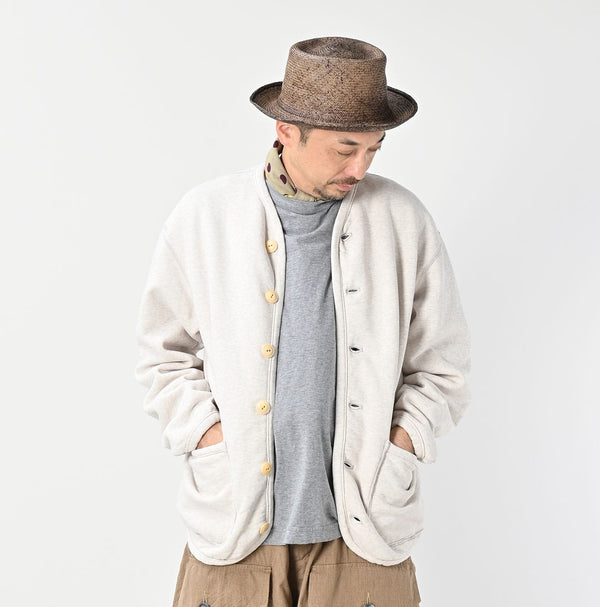 45R Heritage Cotton Fleece 908 Binding Cardigan (Top-dyed)