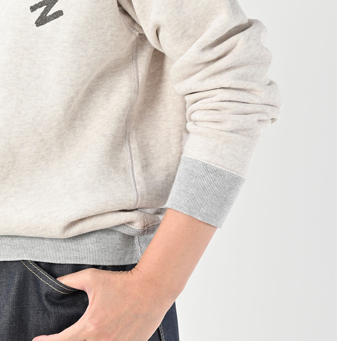 45R Cotton Fleece 908 Raglan Sweat (Top-dyed)