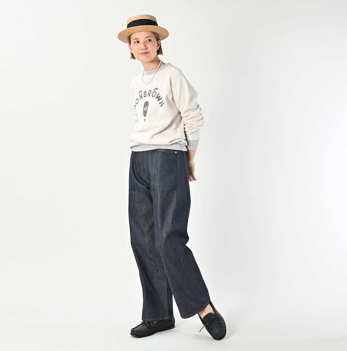 45R Cotton Fleece 908 Raglan Sweat (Top-dyed)