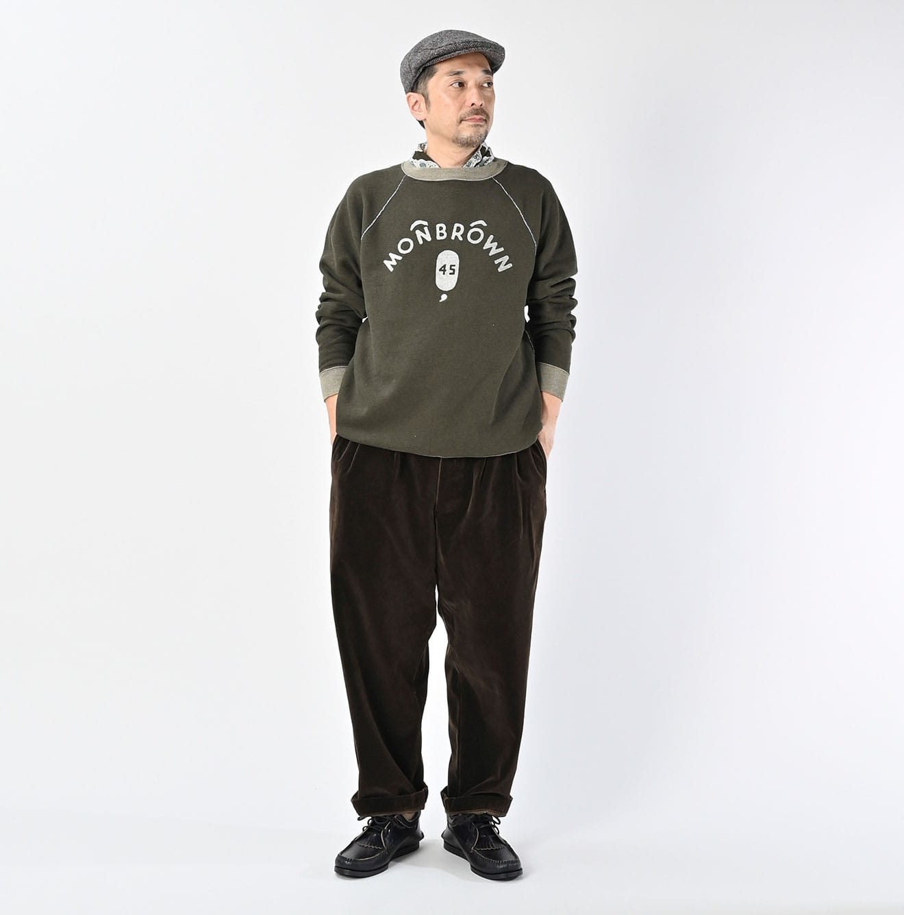 45R Cotton Fleece 908 Raglan Sweat (Top-dyed)