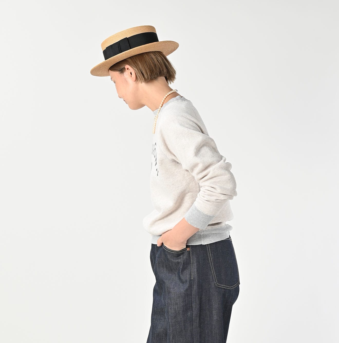 45R Cotton Fleece 908 Raglan Sweat (Top-dyed) - Image 6