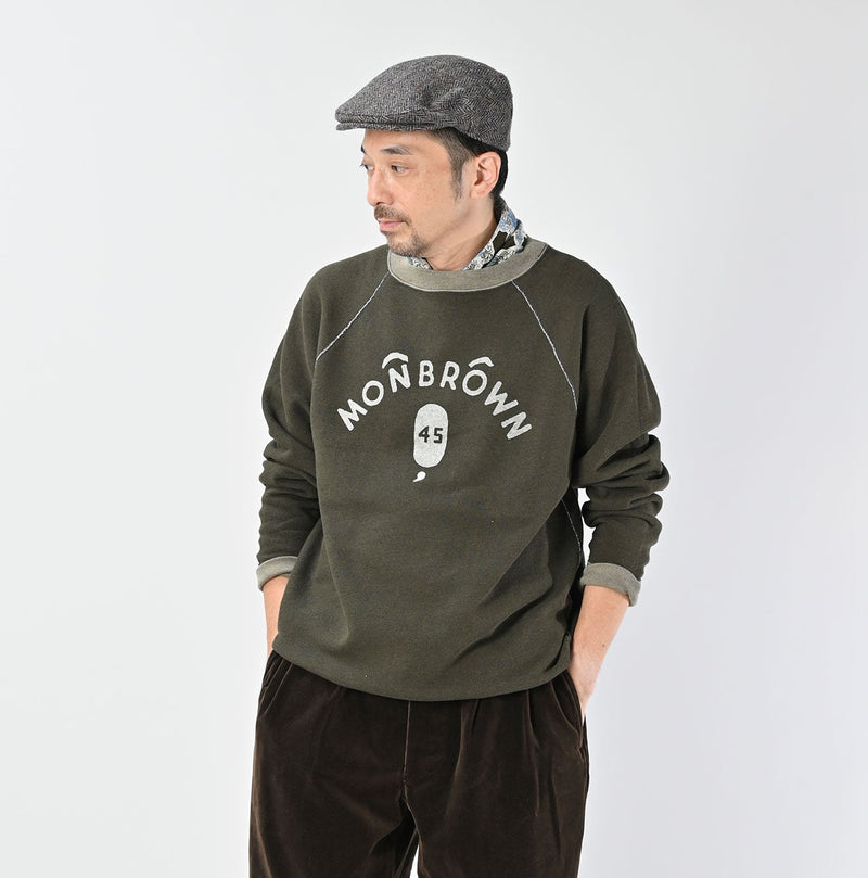 45R Cotton Fleece 908 Raglan Sweat (Top-dyed) - Image 8