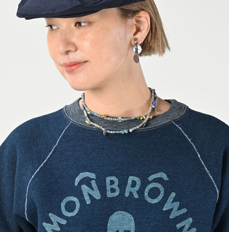 45R Indigo Cotton Fleece 908 Raglan Sweat - Image 10