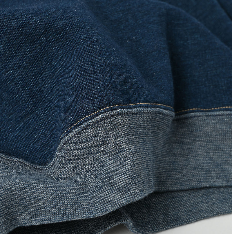 45R Indigo Cotton Fleece 908 Raglan Sweat - Image 18