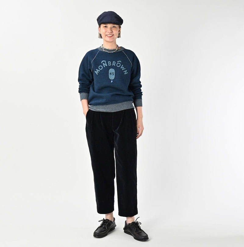45R Indigo Cotton Fleece 908 Raglan Sweat - Image 2