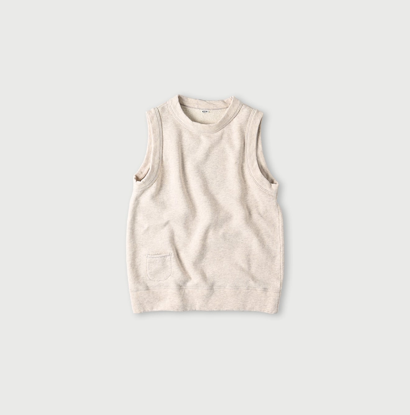 45R Cotton Fleece Vest (Top dyed) - Image 1