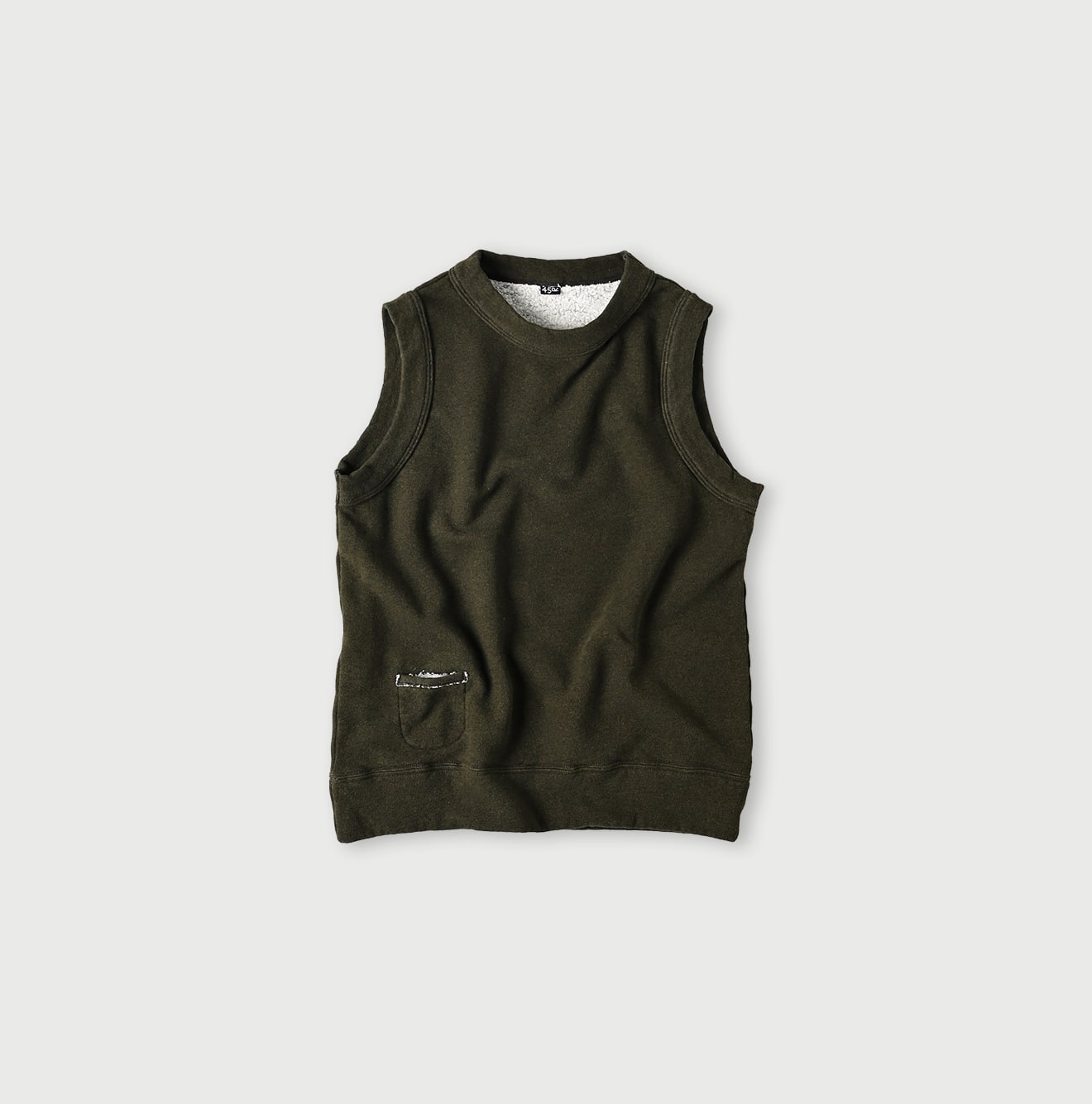 45R Cotton Fleece Vest (Top dyed) - Image 3