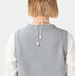 45R Cotton Fleece Vest (Top dyed)