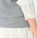 45R Cotton Fleece Vest (Top dyed)