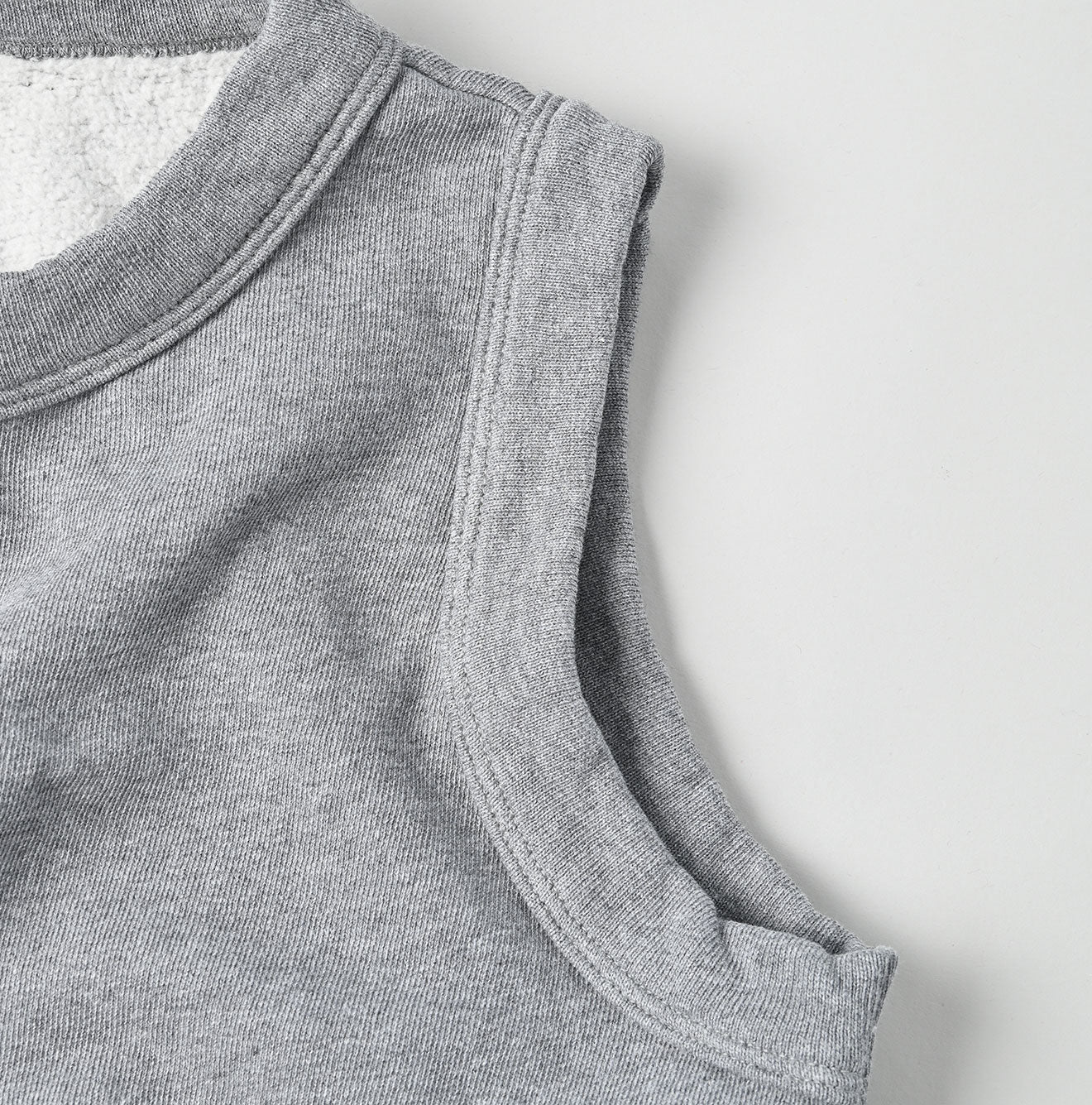 45R Cotton Fleece Vest (Top dyed)