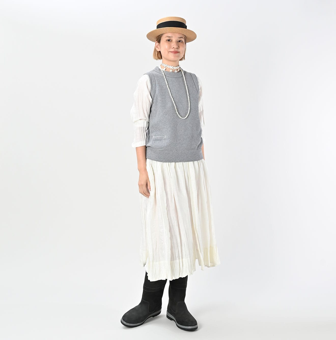 45R Cotton Fleece Vest (Top dyed) - Image 4