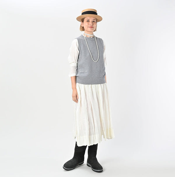 45R Cotton Fleece Vest (Top dyed)