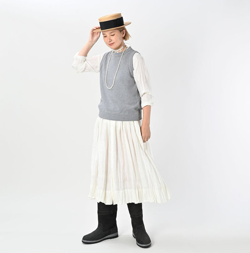 45R Cotton Fleece Vest (Top dyed) - Image 5