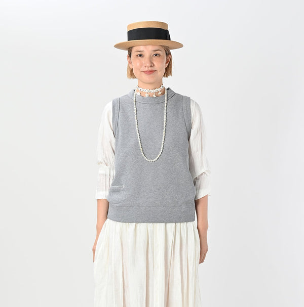 45R Cotton Fleece Vest (Top dyed)