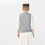 45R Cotton Fleece Vest (Top dyed)