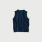 45R Indigo Cotton Fleece Vest