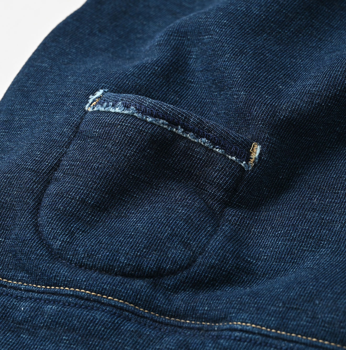 45R Indigo Cotton Fleece Vest