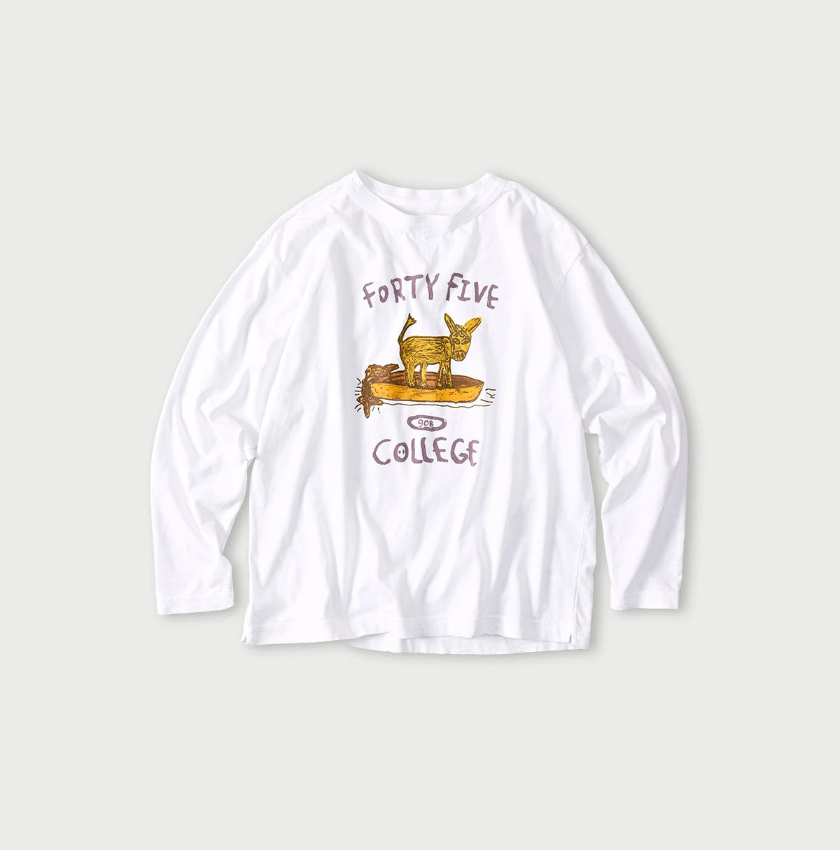 45R Donkey College 908 Long Sleeve T-shirt