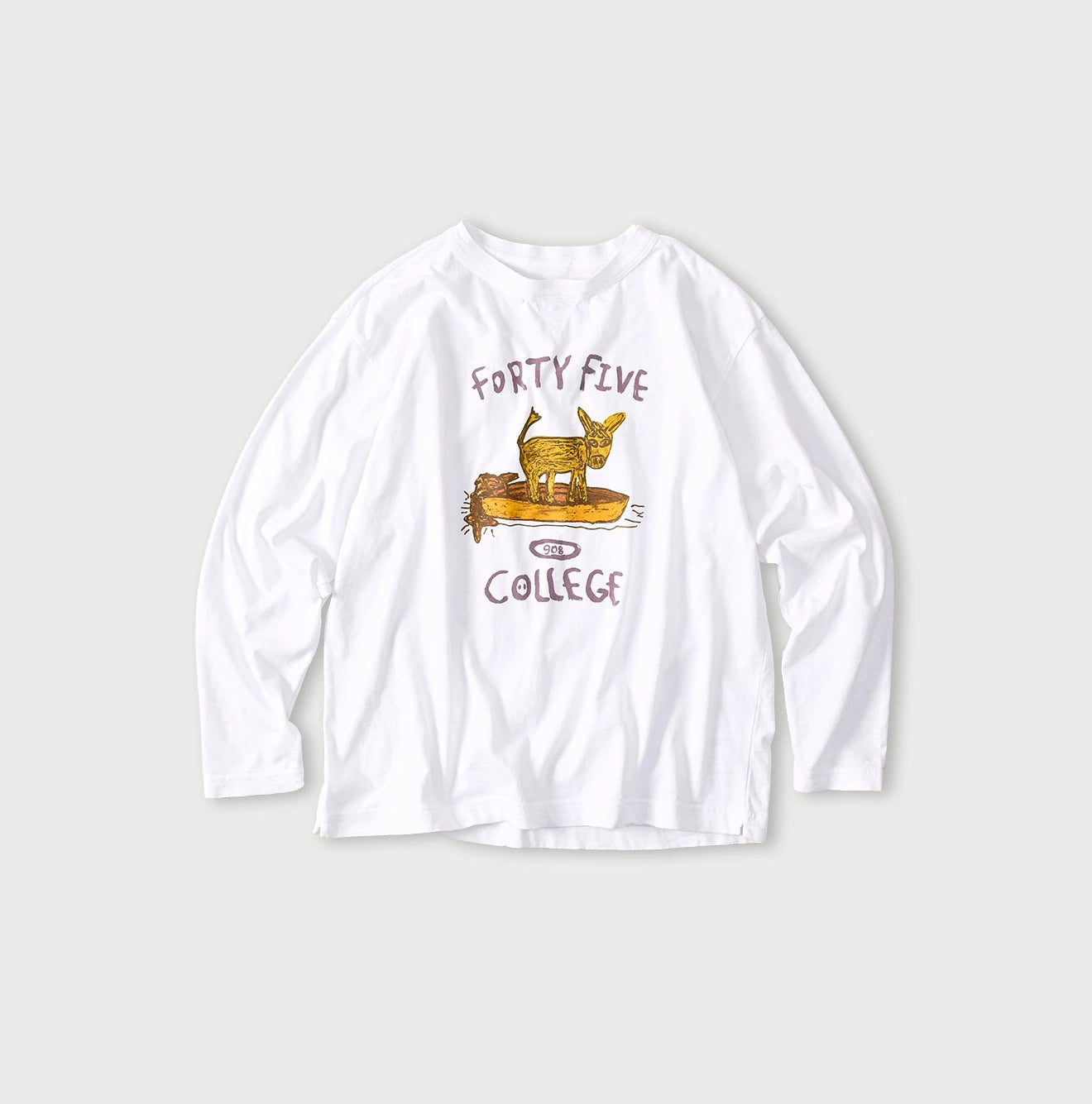 45R Donkey College 908 Long Sleeve T-shirt - Image 1