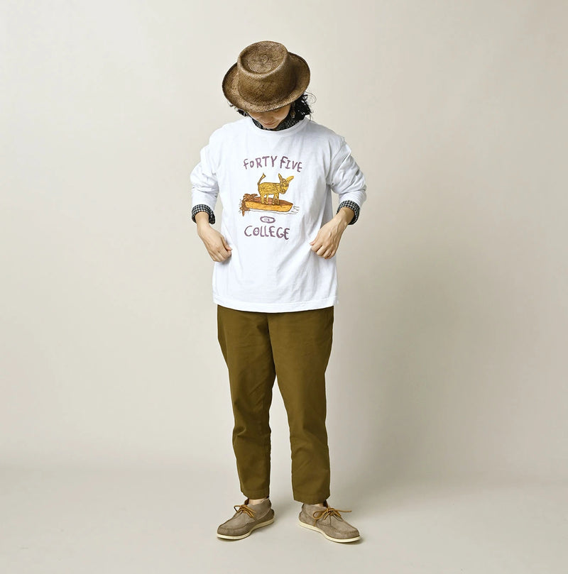 45R Donkey College 908 Long Sleeve T-shirt - Image 3