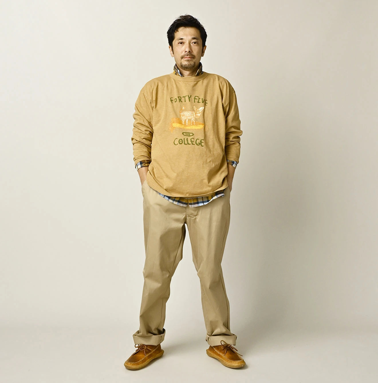 45R Donkey College 908 Long Sleeve T-shirt - Image 4