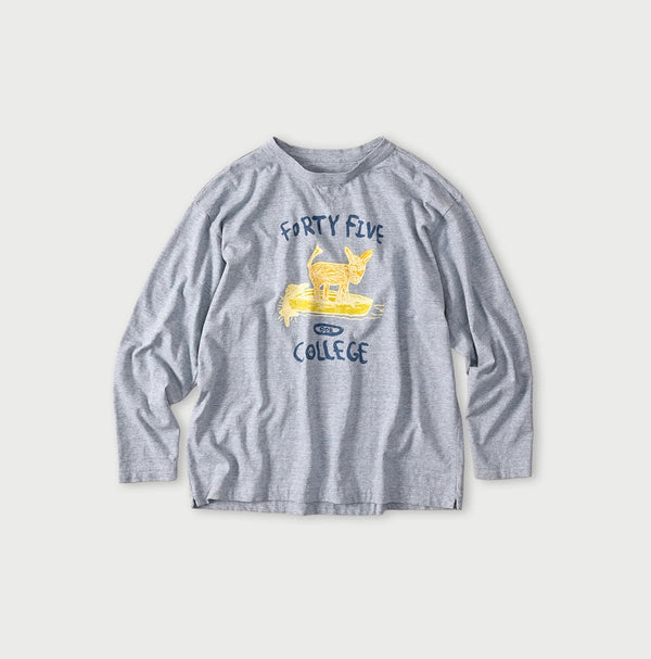 45R Donkey College 908 Long Sleeve T-shirt (Top-Dyed)