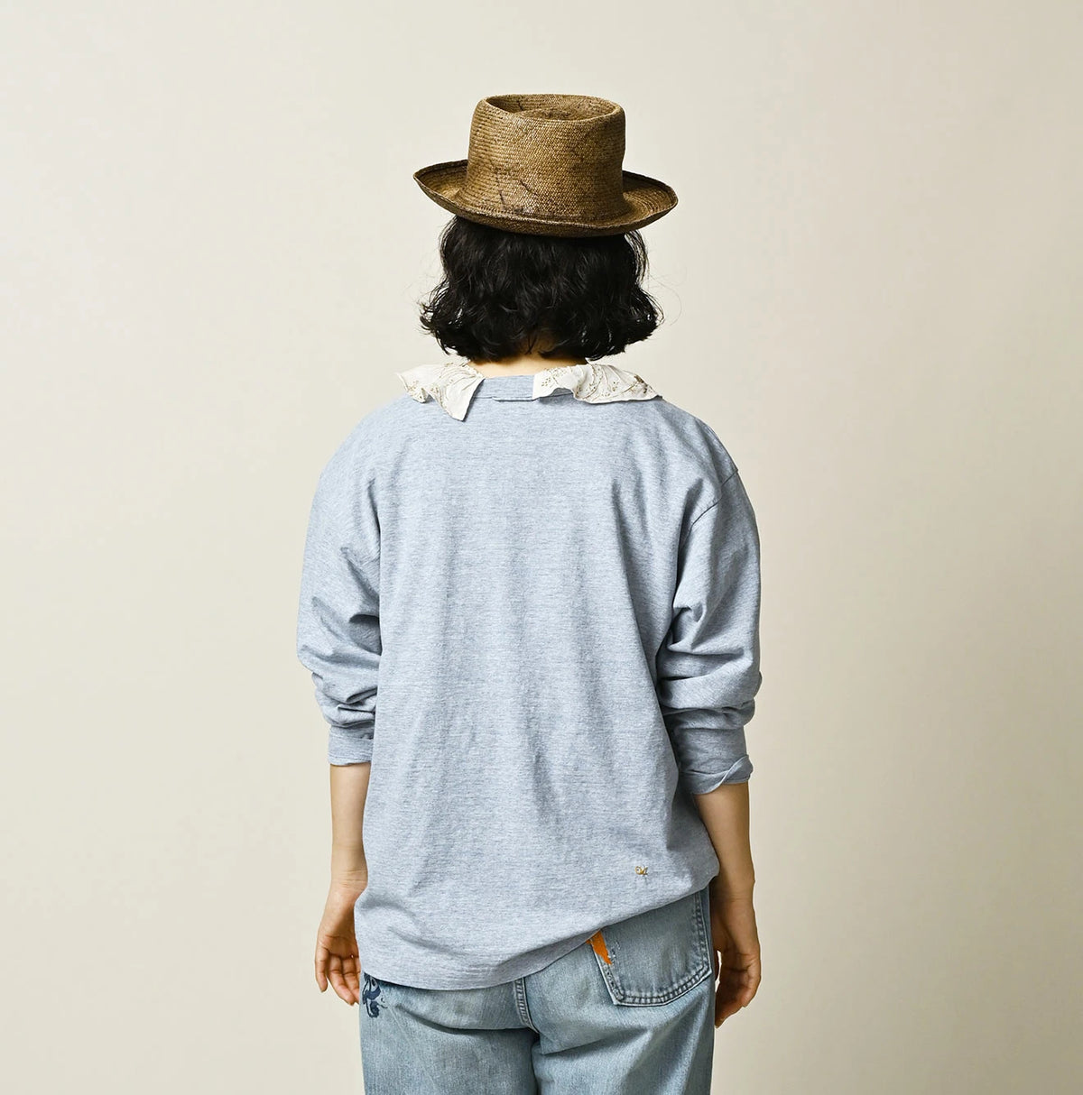 45R Donkey College 908 Long Sleeve T-shirt (Top-Dyed)