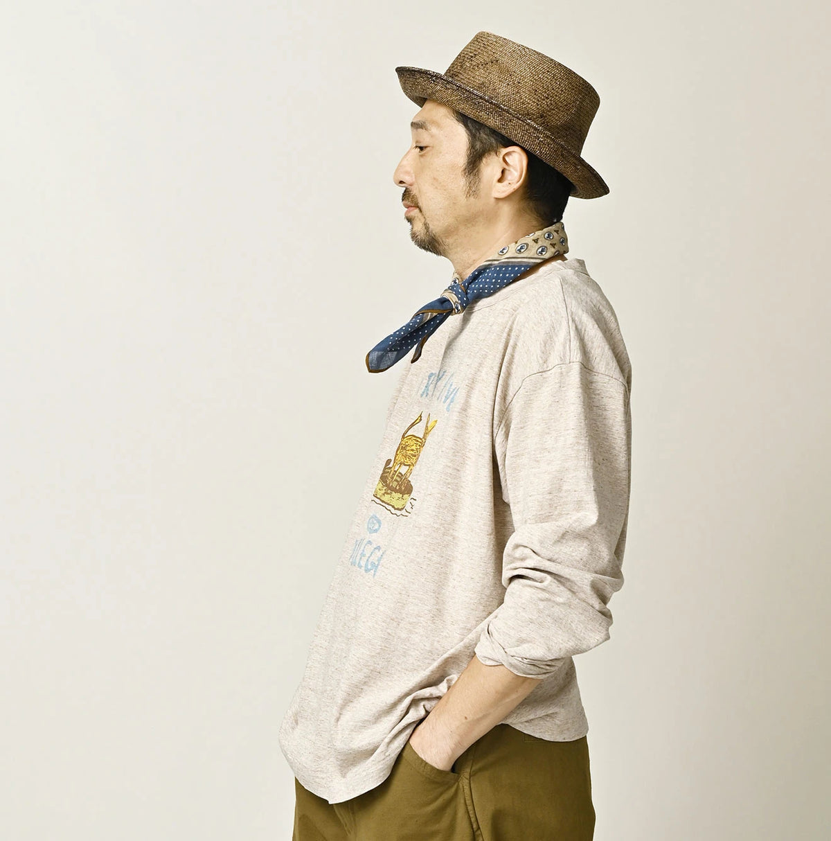 45R Donkey College 908 Long Sleeve T-shirt (Top-Dyed)