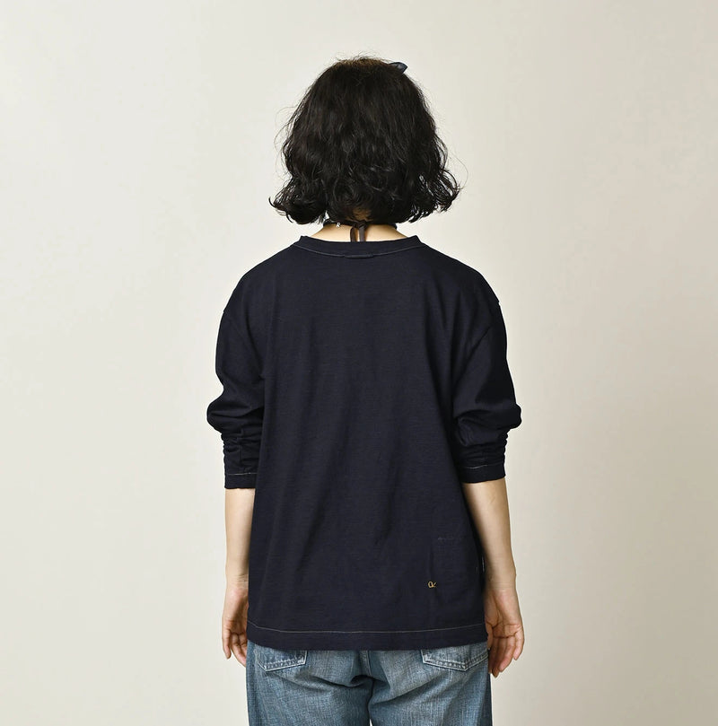 45R Indigo Donkey College 908 Long Sleeve T-shirt - Image 7