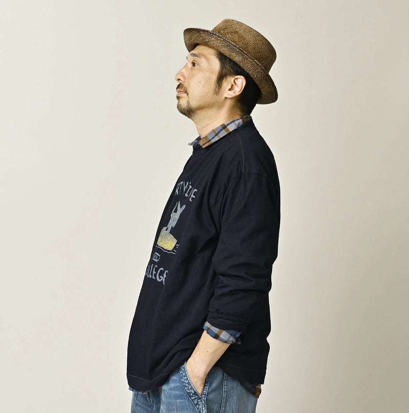 45R Indigo Donkey College 908 Long Sleeve T-shirt - Image 10