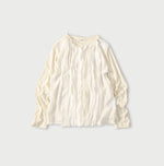 45R Tenjiku x Feather Khadi Frill Cardigan
