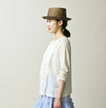 45R Tenjiku x Feather Khadi Frill Cardigan