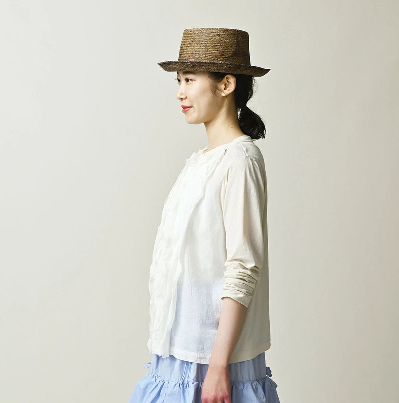 45R Tenjiku x Feather Khadi Frill Cardigan - Image 4