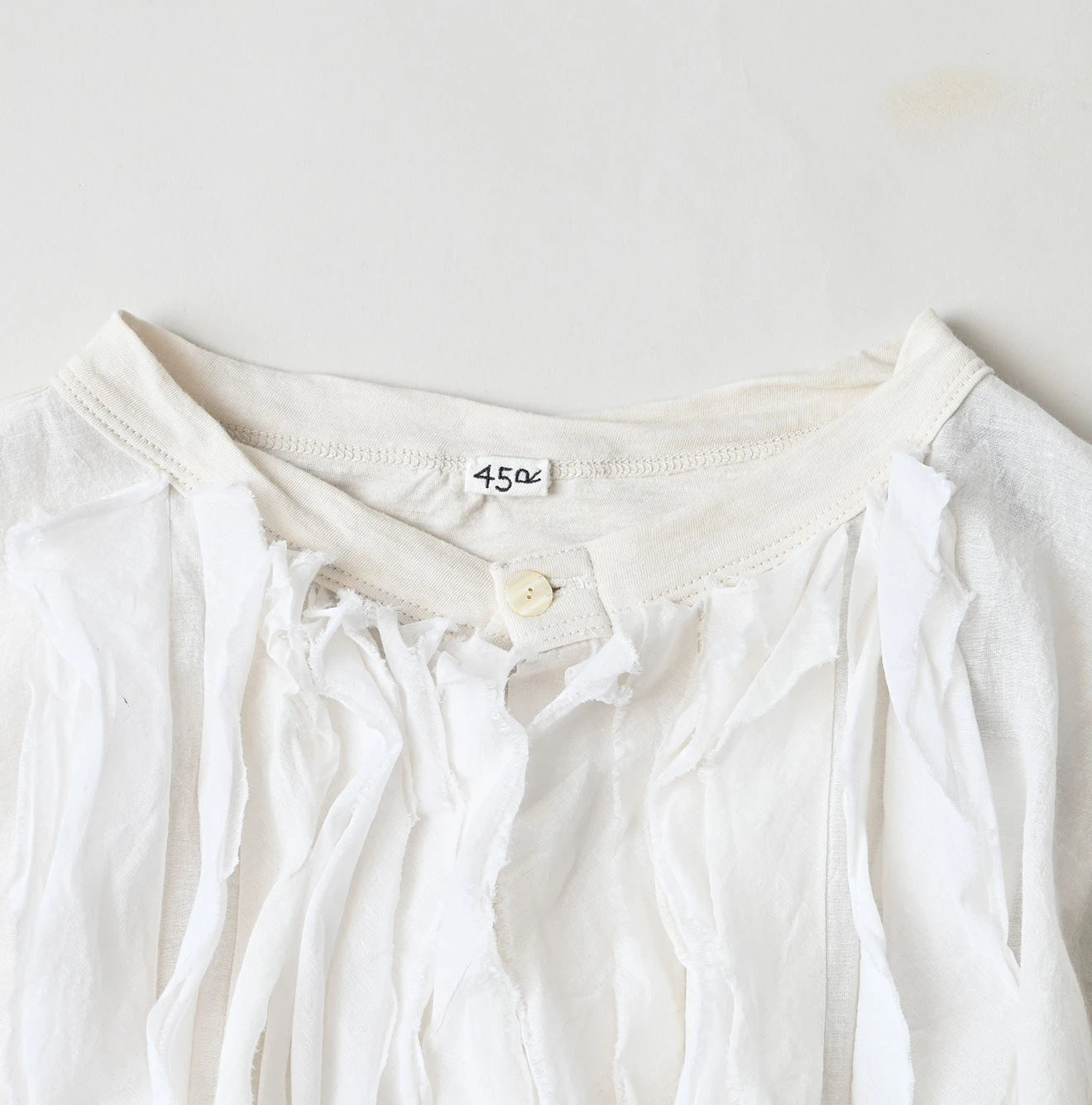 45R Tenjiku x Feather Khadi Frill Cardigan - Image 13
