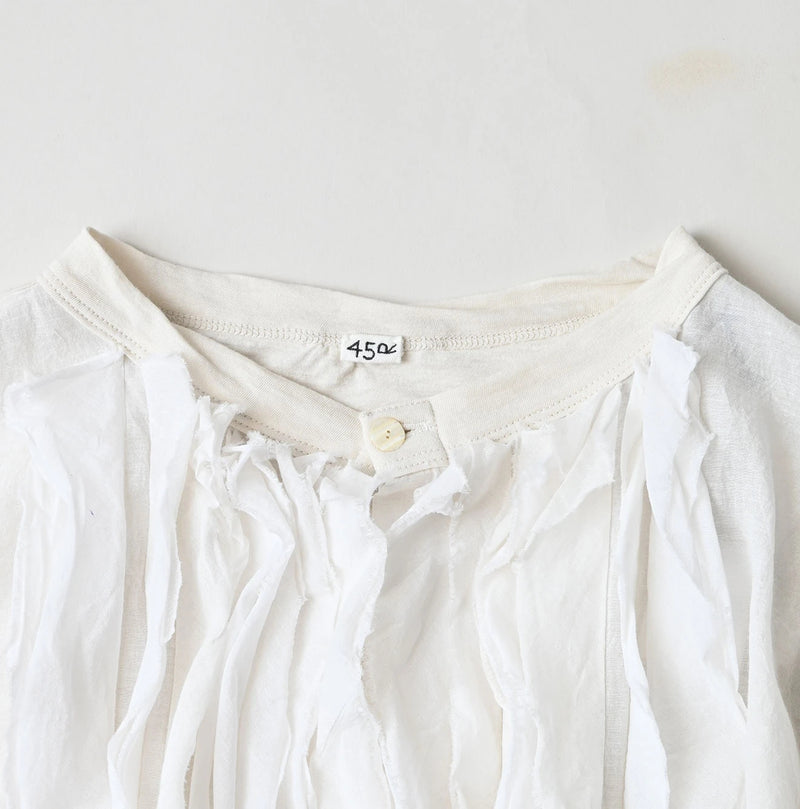 45R Tenjiku x Feather Khadi Frill Cardigan - Image 13