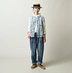 45R Tenjiku x Feather Khadi Frill Cardigan