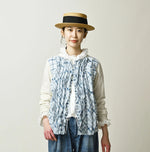 45R Tenjiku x Feather Khadi Frill Cardigan