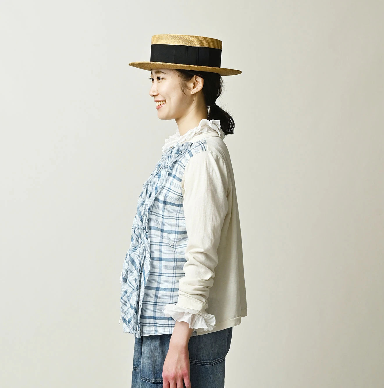 45R Tenjiku x Feather Khadi Frill Cardigan - Image 5