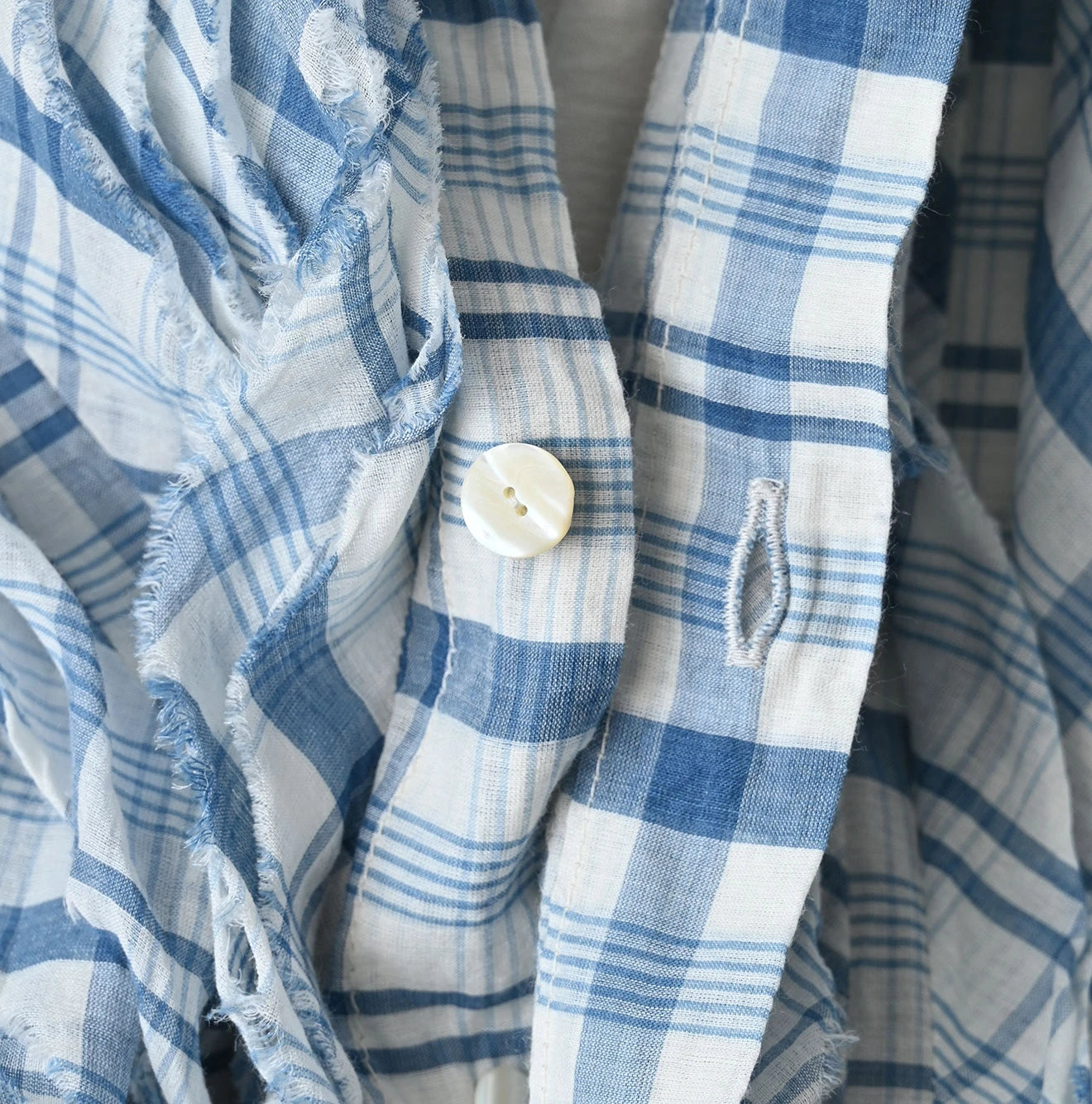45R Tenjiku x Feather Khadi Frill Cardigan - Image 15