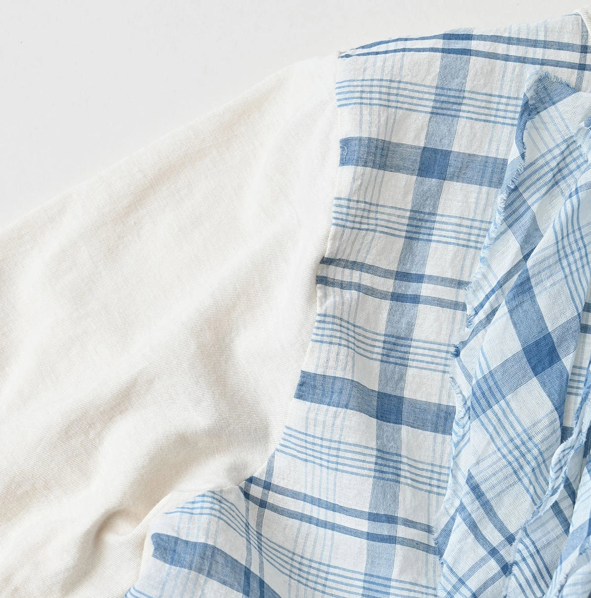45R Tenjiku x Feather Khadi Frill Cardigan