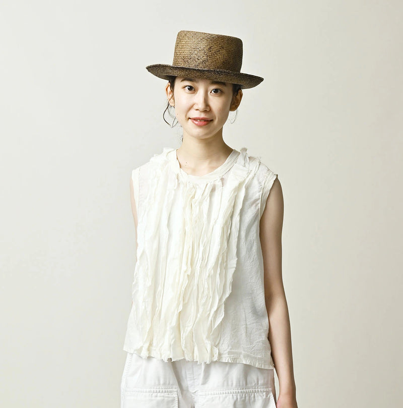 45R Tenjiku x Feather Khadi Frill Camisole - Image 3