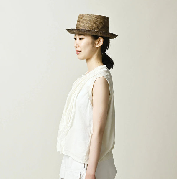 45R Tenjiku x Feather Khadi Frill Camisole