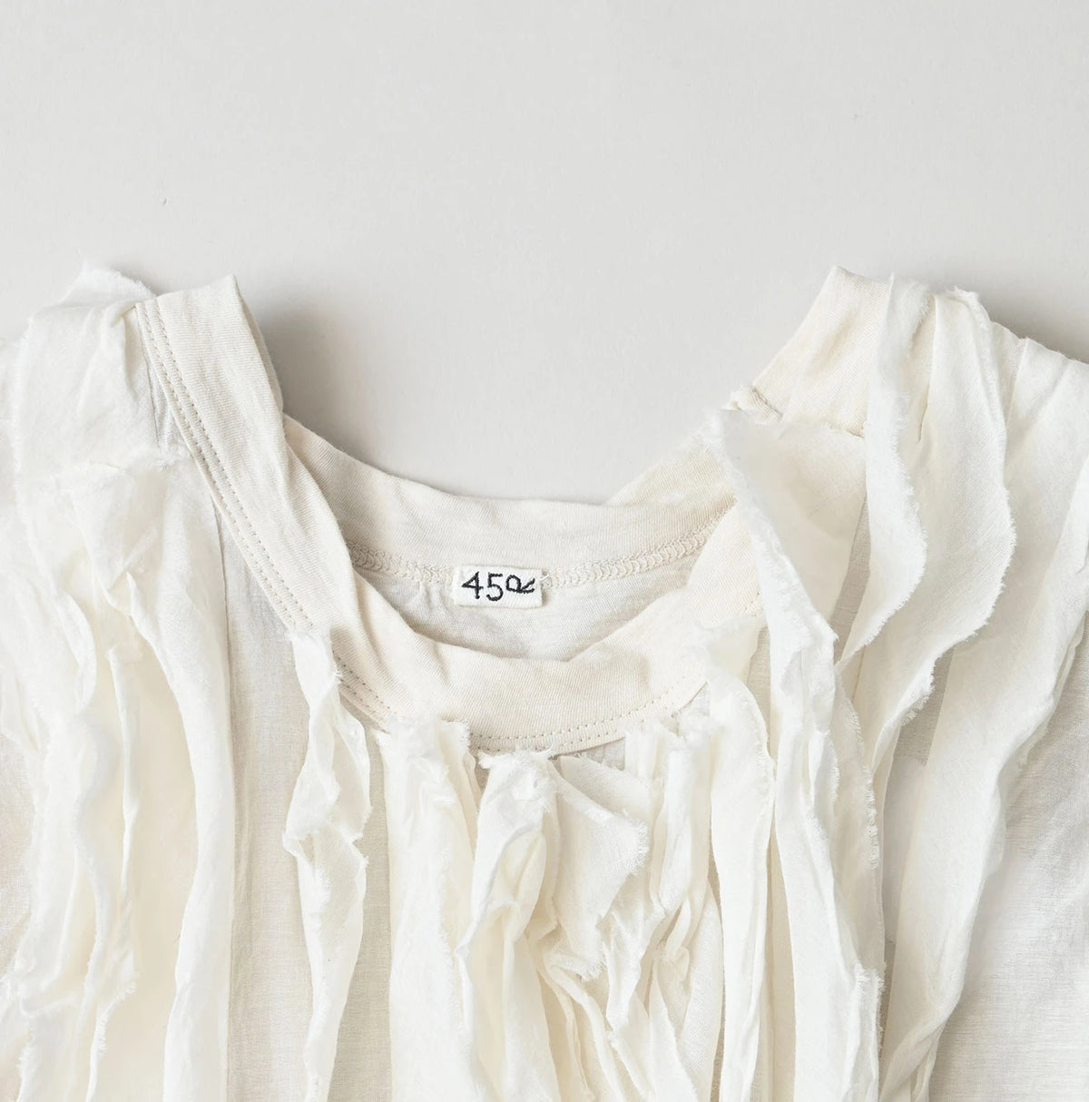 45R Tenjiku x Feather Khadi Frill Camisole