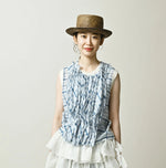 45R Tenjiku x Feather Khadi Frill Camisole