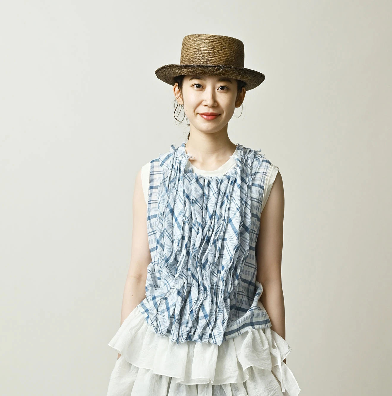 45R Tenjiku x Feather Khadi Frill Camisole - Image 4