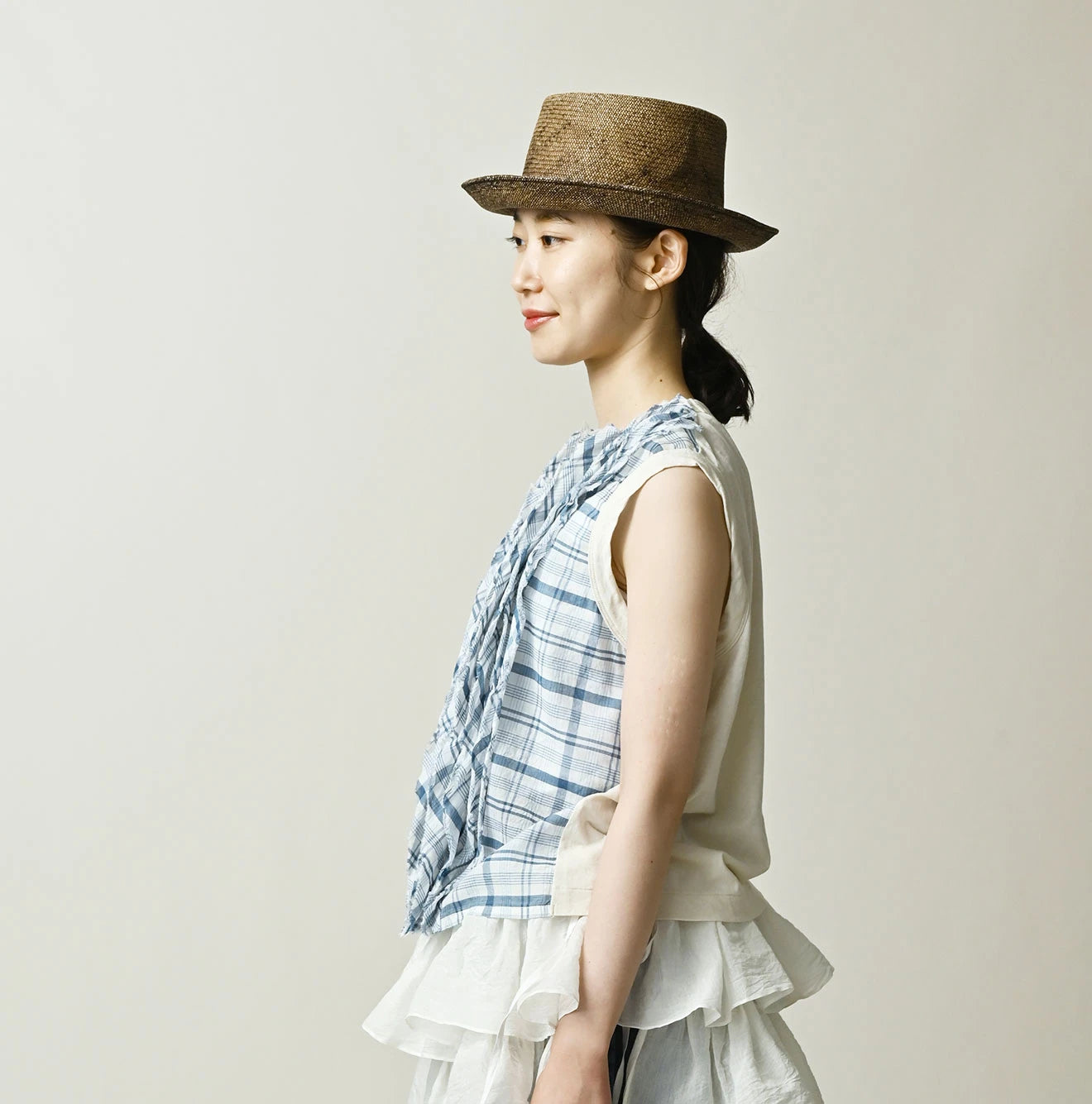 45R Tenjiku x Feather Khadi Frill Camisole - Image 5