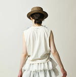 45R Tenjiku x Feather Khadi Frill Camisole
