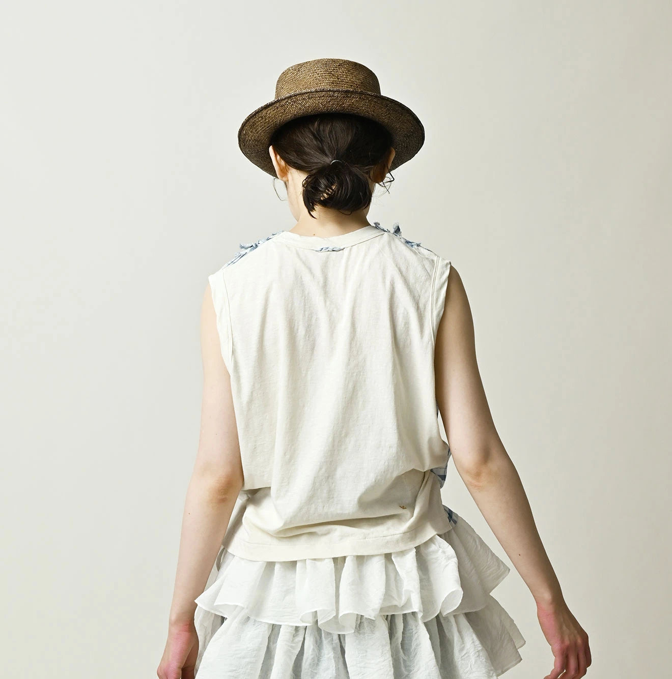45R Tenjiku x Feather Khadi Frill Camisole - Image 6