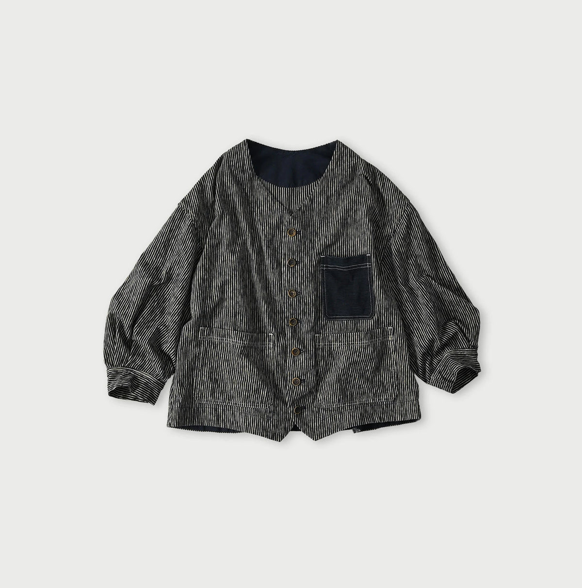 45R Hickory Tenjiku Puff Sleeve Overall