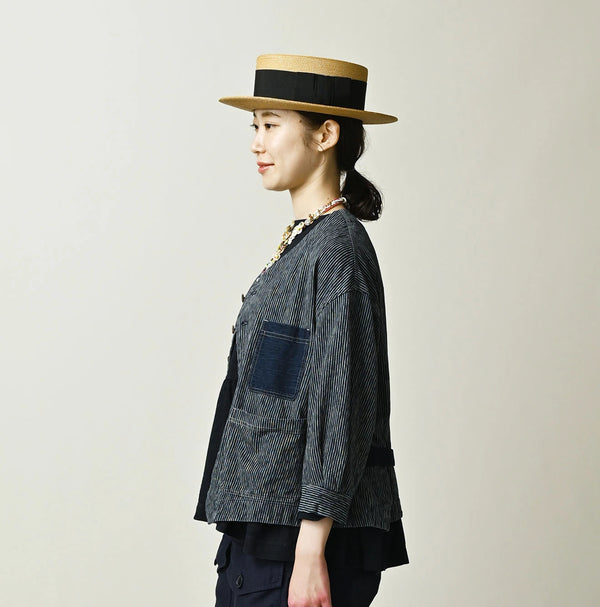 45R Hickory Tenjiku Puff Sleeve Overall